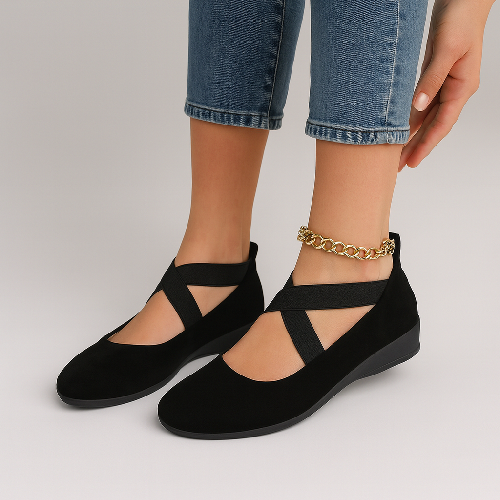 Saskia | Stilvolle Slip-On Wedges für den Alltag