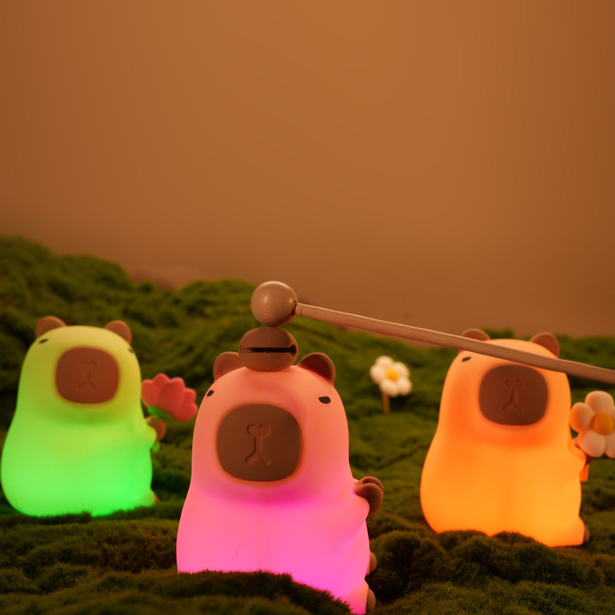 GlowPals - Charmante cartoonartige Tiernachtlampe