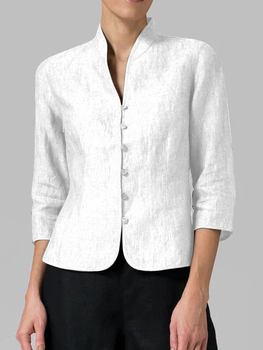 Isabella Knapplock Bluse mit Stehkragen