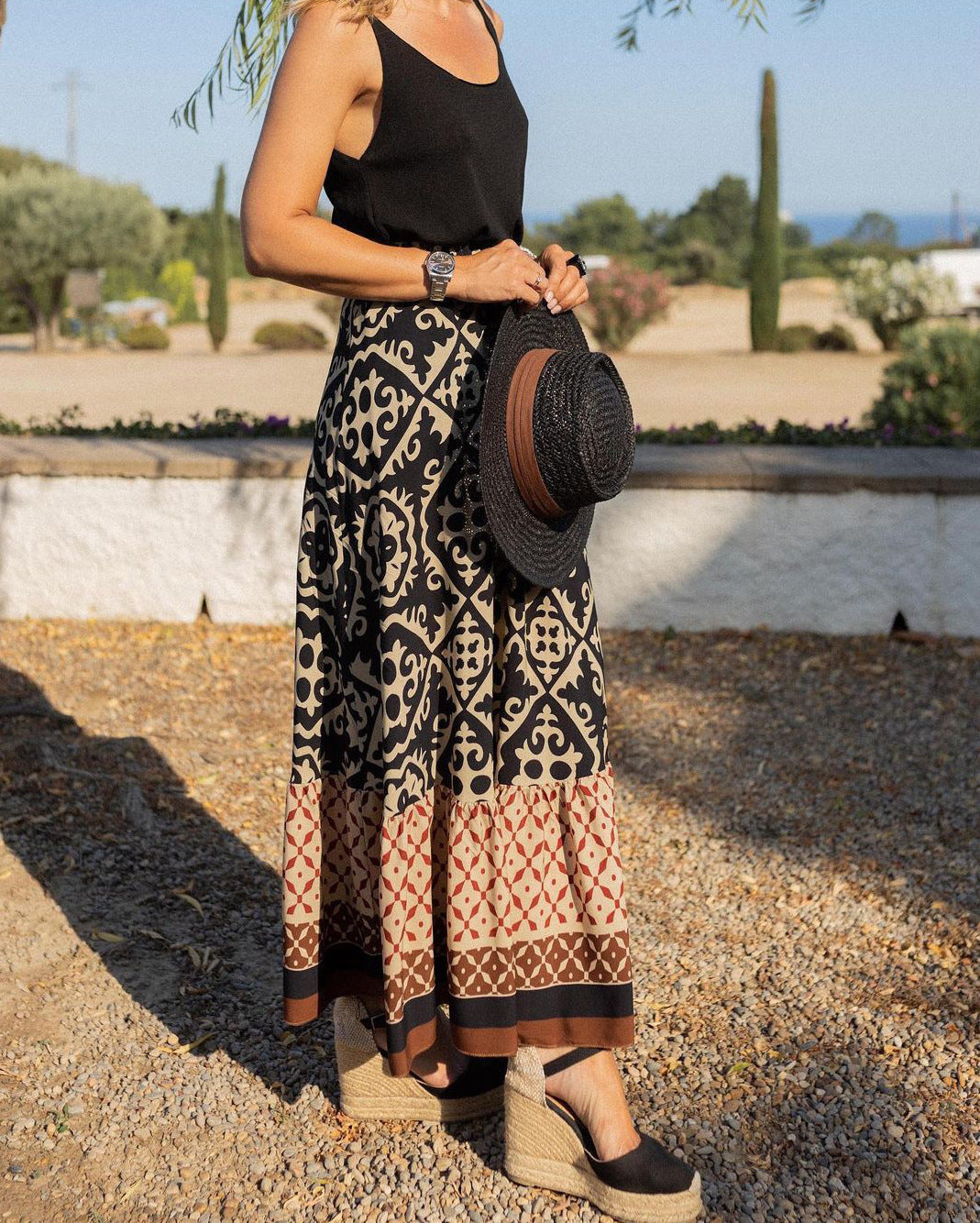 Sabina - Lange Boho-Rock für den Sommer
