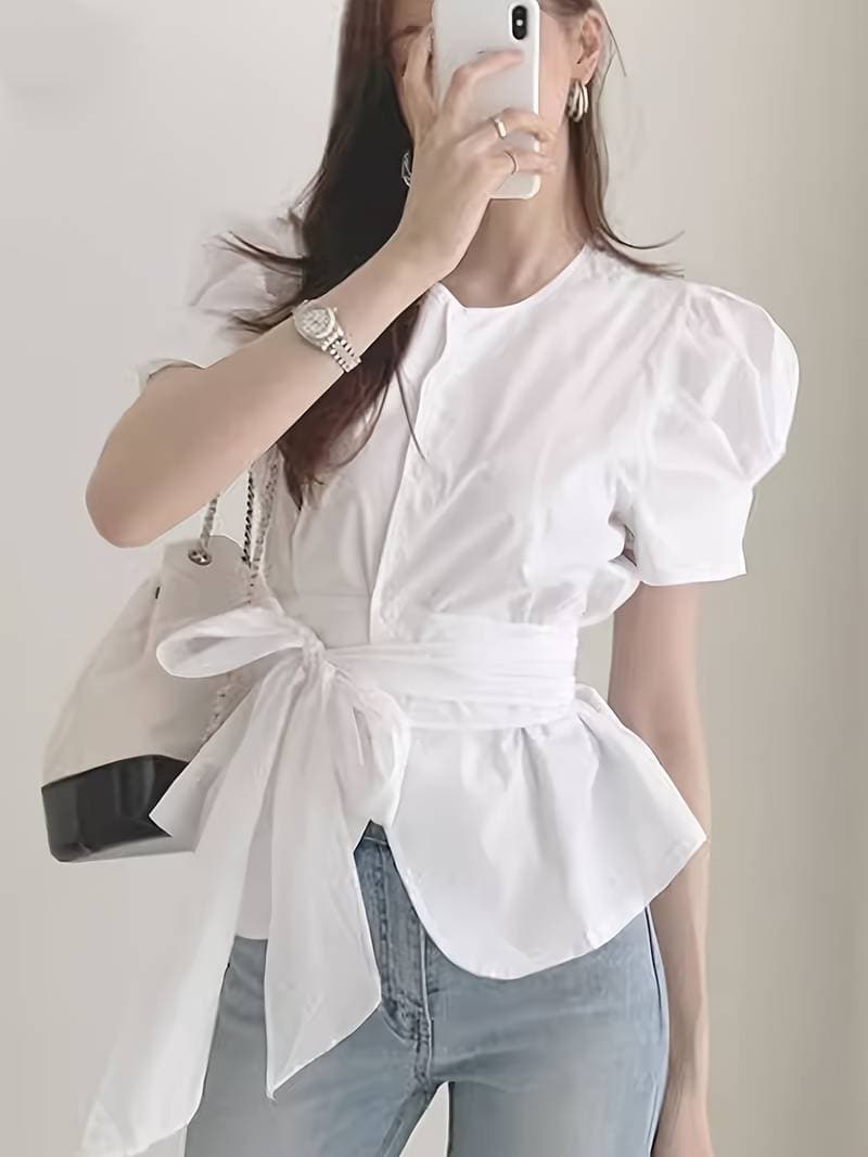 Ella Damen Elegante Bluse
