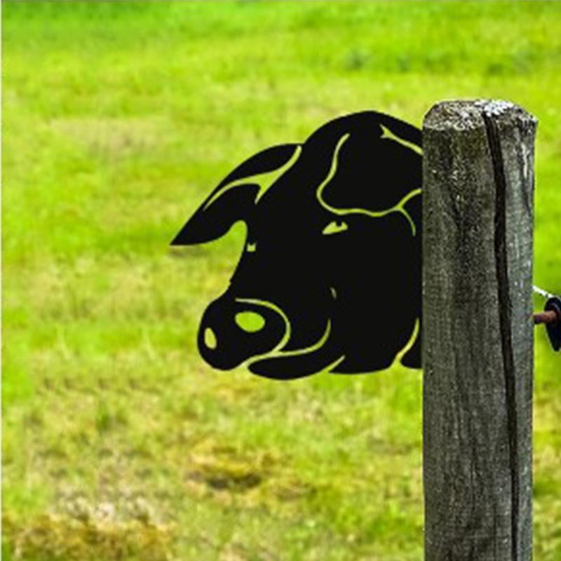 WildPost - Metall-Dyresilhuet-Zaunaufsätze