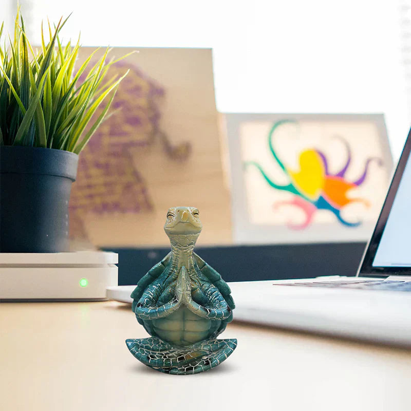 ZenSkildpadde Dekorative Figur – Beruhigendes Design mit Feinen Details