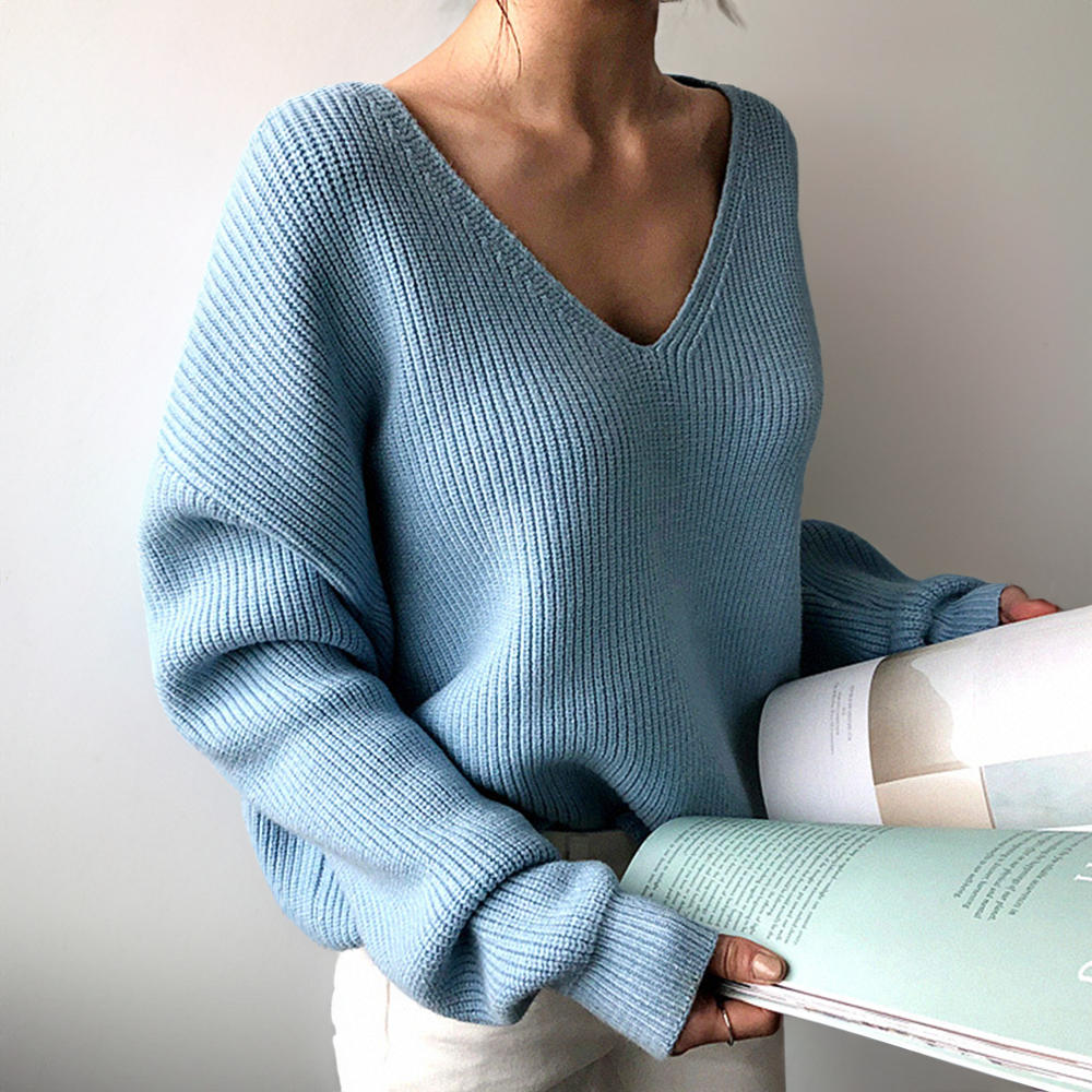 Adeline - Luxe Pullover mit V-Ausschnit