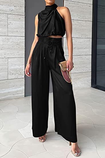 Léna Sommerset für Frauen Ärmelloses Top und Hose mit weitem Bein