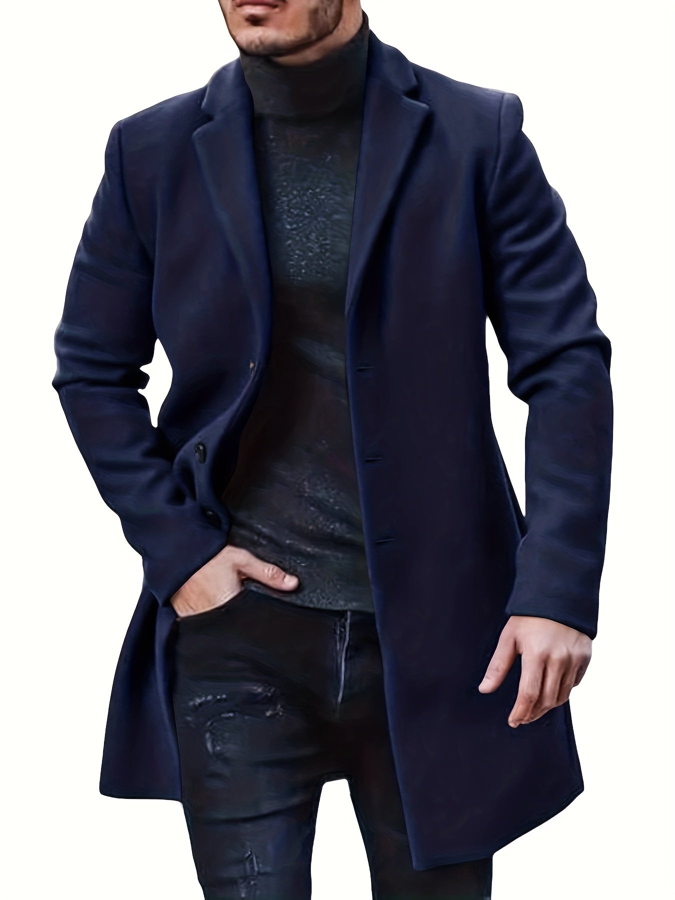 Hudson Klassischer Knopf-Trenchcoat