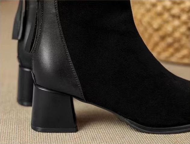 Sofia – Stilvolle Blockabsatzstiefel mit Reißverschluss hinten