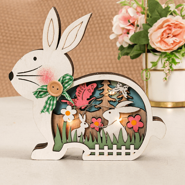 FestlicheDeko - Ostern LED Holzdekoration Kollektion