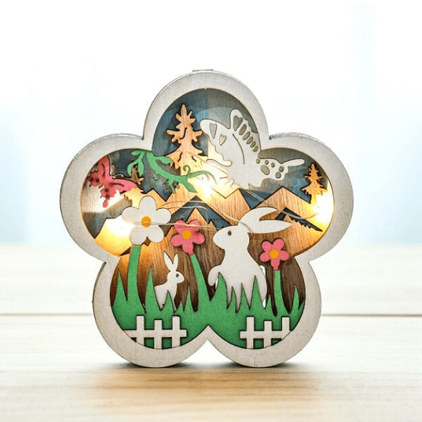 FestlicheDeko - Ostern LED Holzdekoration Kollektion