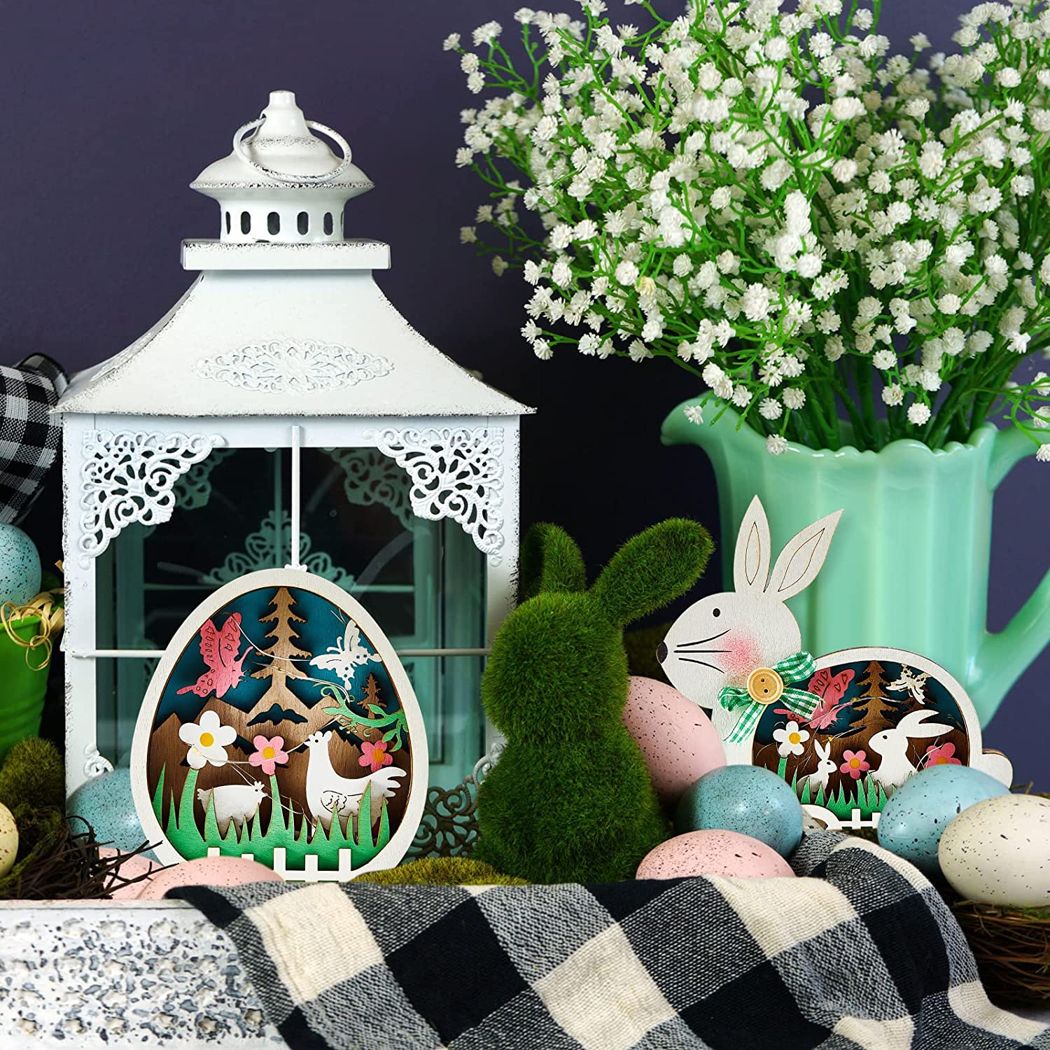 FestlicheDeko - Ostern LED Holzdekoration Kollektion