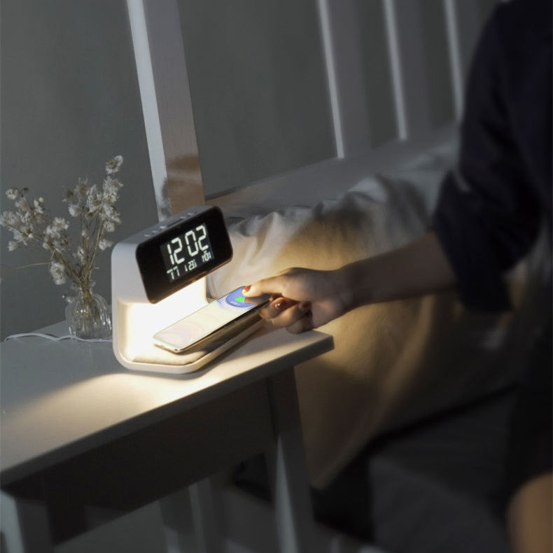 GlowTime LED Wecker mit Digitalanzeige & Wireless Schnellladung