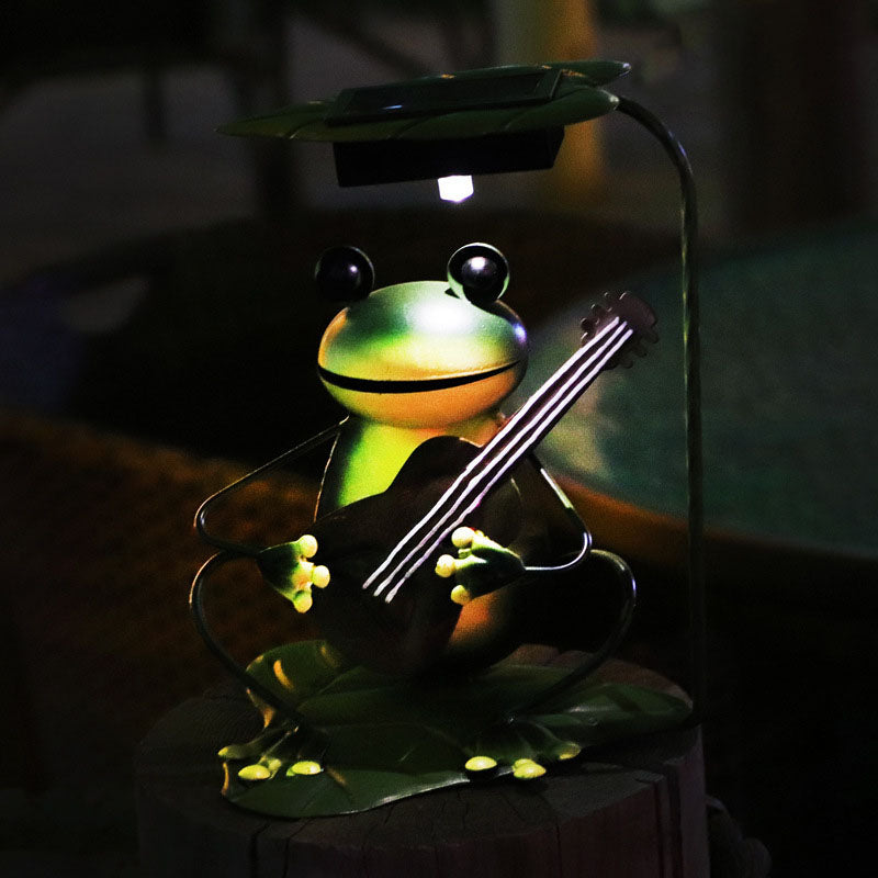 GardenFrog Solarbetriebene Dekorative Leuchte – Verspielte Außenstehleuchte