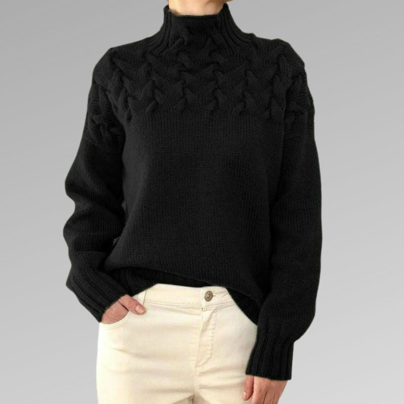Yvonne - Eleganter kabelstrickpullover