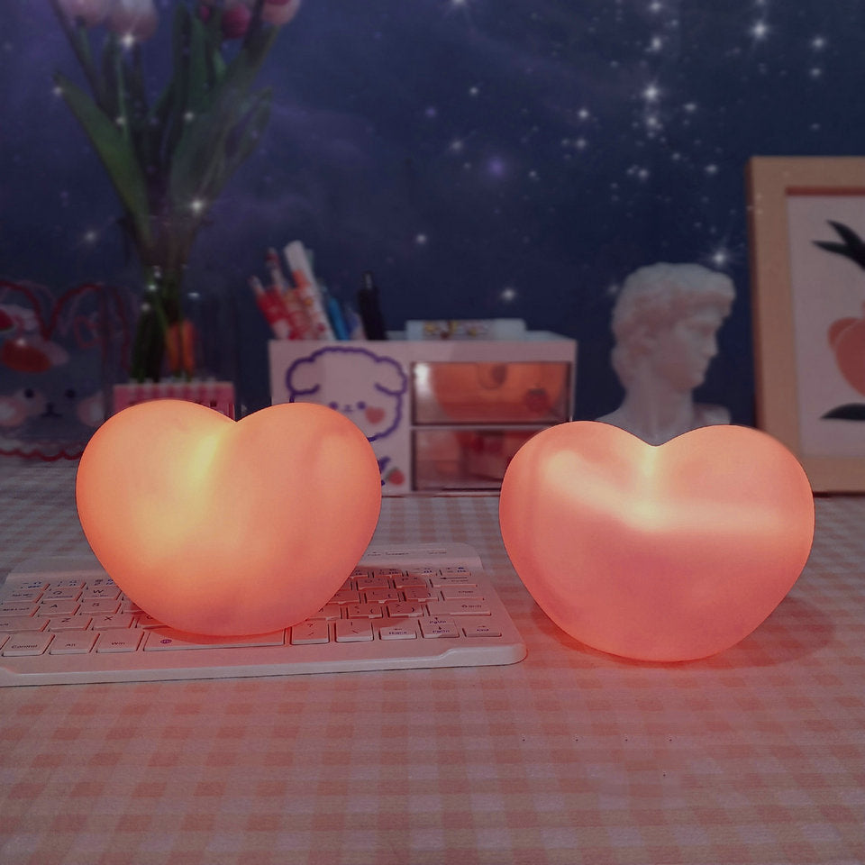 LumaGlow herzförmige LED-Nachtlampe – Moderne romantische Akzentlampe