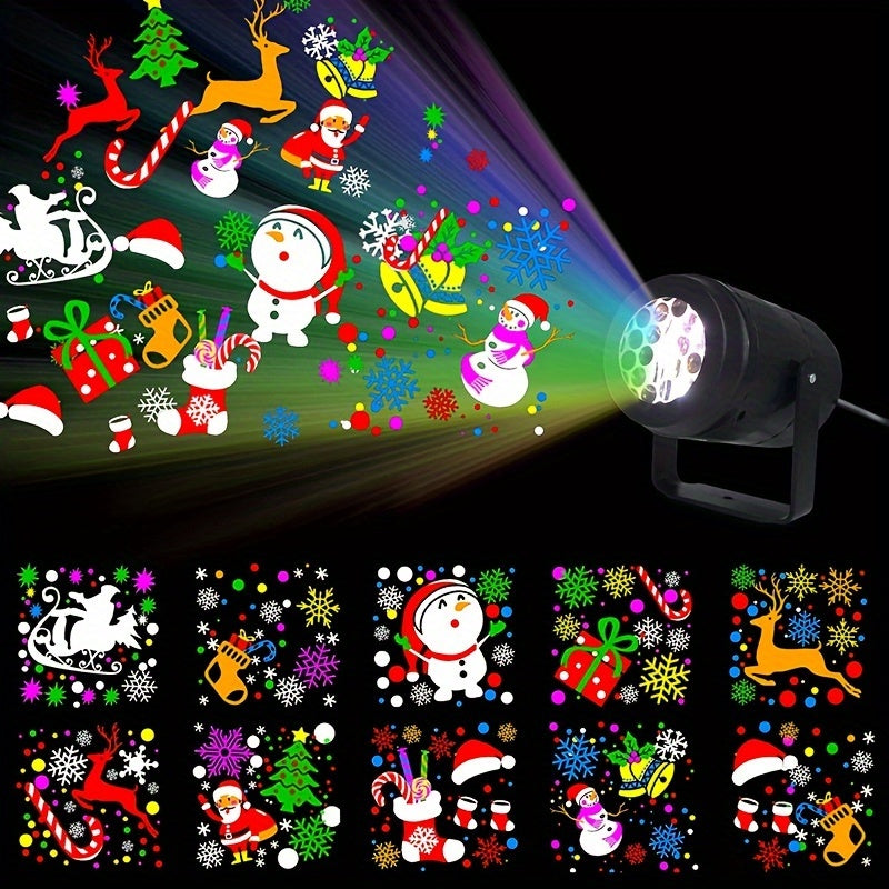 USB-betriebene LED-Weihnachtsprojektorlampe