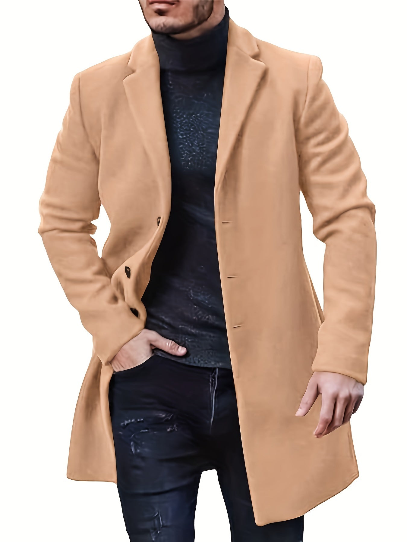 Hudson Klassischer Knopf-Trenchcoat