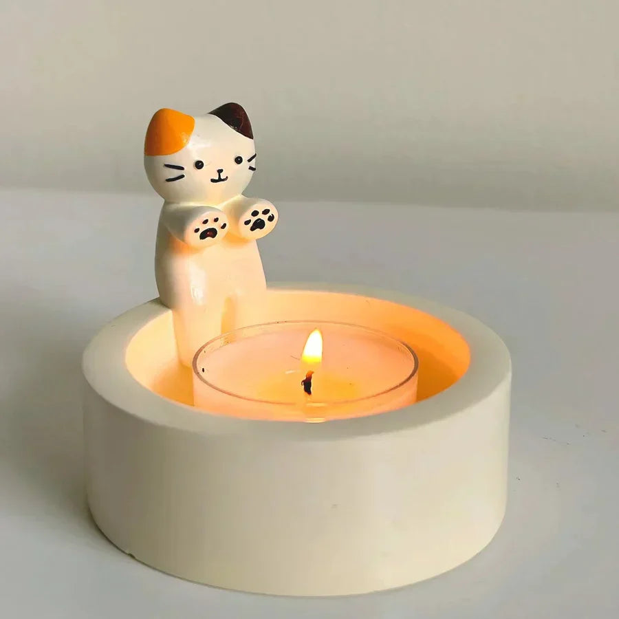 LumoPaws Teelicht-Halter – Charmantes Katzendesign für Gemütlichkeit & Stimmung