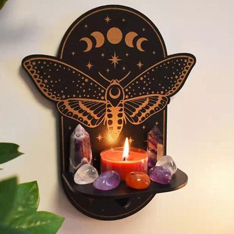 GothicDecor - Mystische Wandregale mit Kerzenhaltern