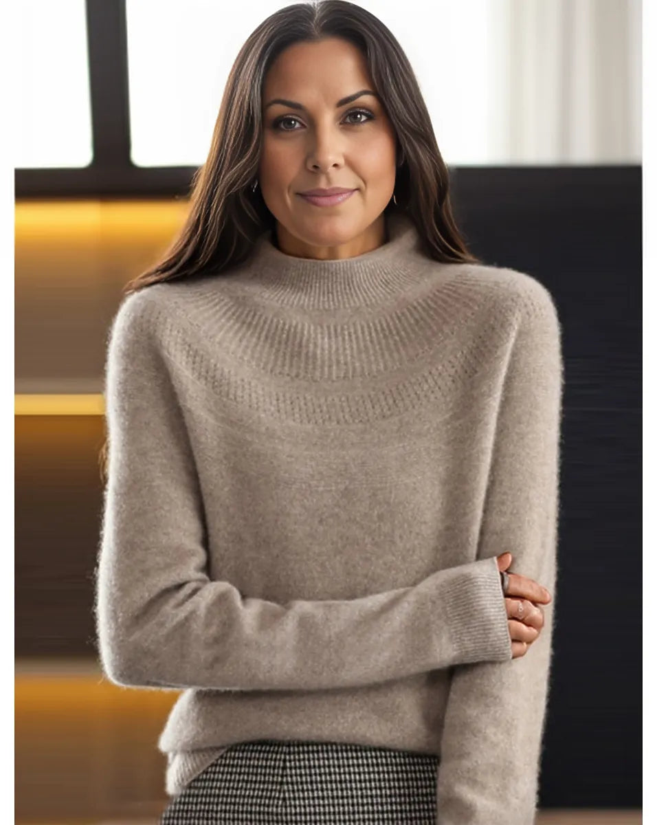 Autumn Trend® Classic Taupe Langarmpullover