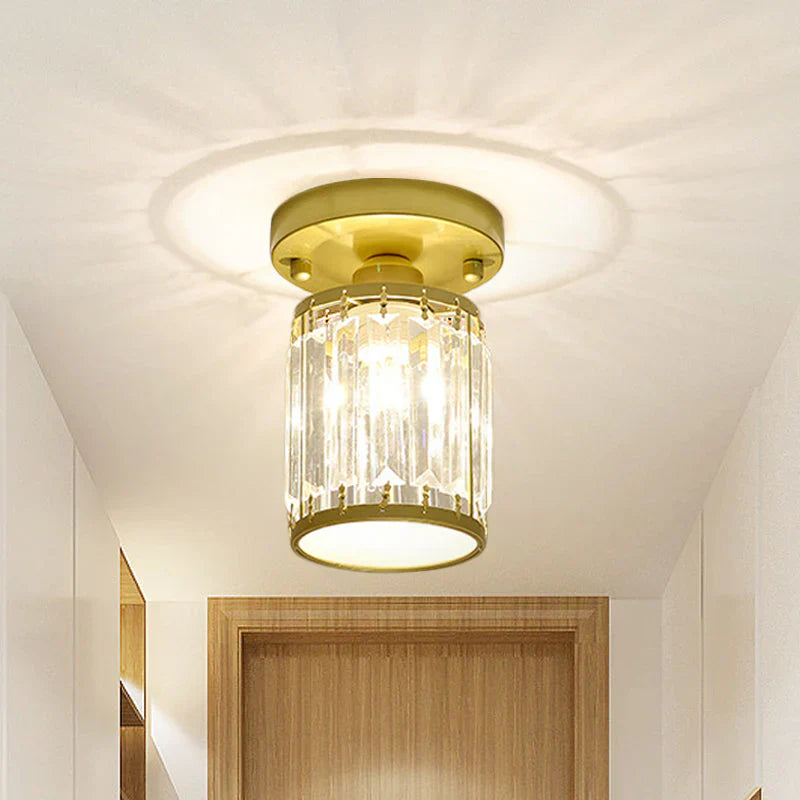 CrystalGleam Moderne Loftlampe aus Kristall