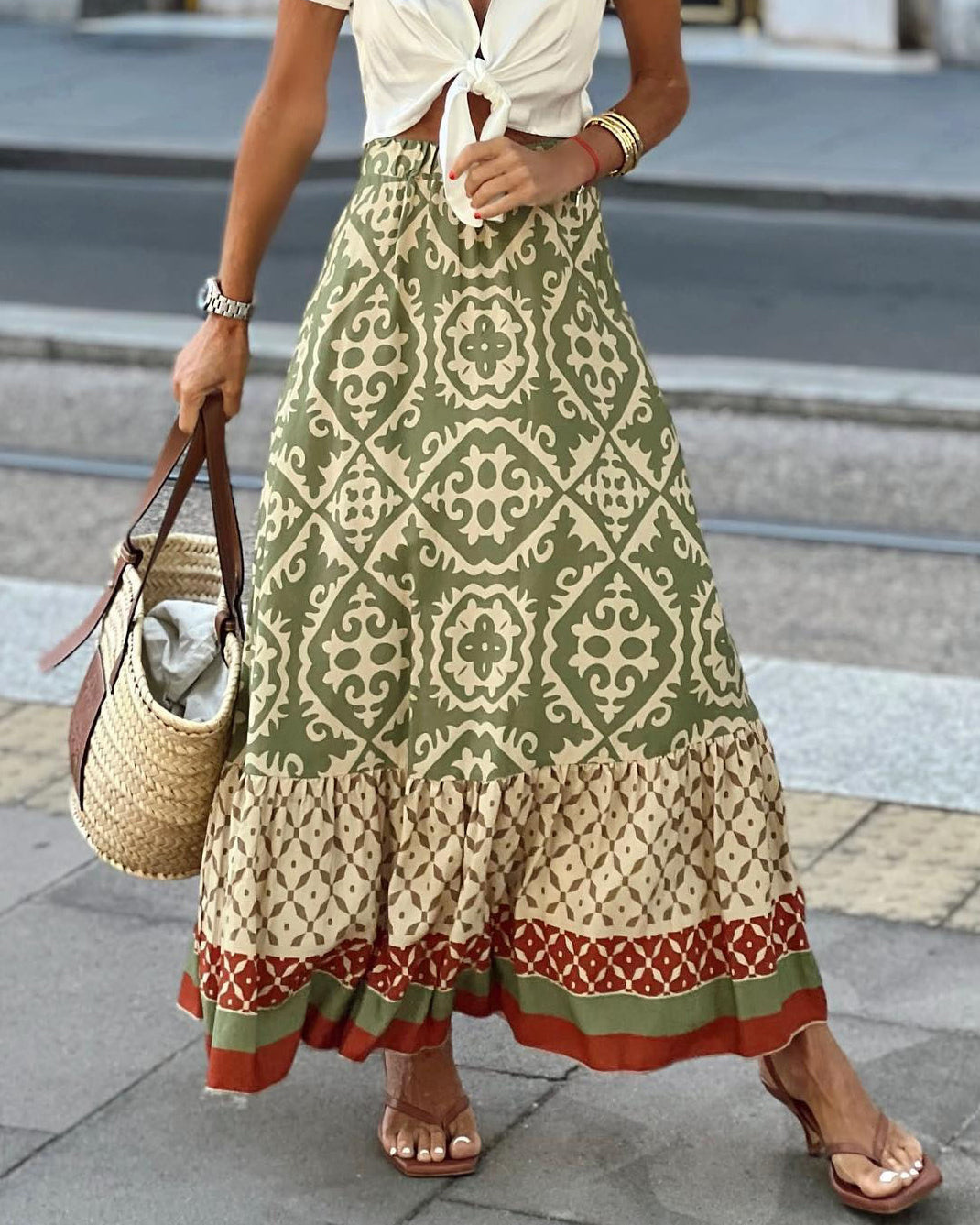 Sabina - Lange Boho-Rock für den Sommer