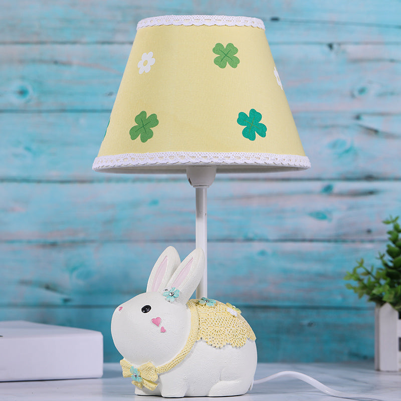 CloverHop – Comiclampe für Kaninchenbasis in Gelb