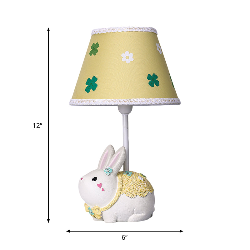 CloverHop – Comiclampe für Kaninchenbasis in Gelb