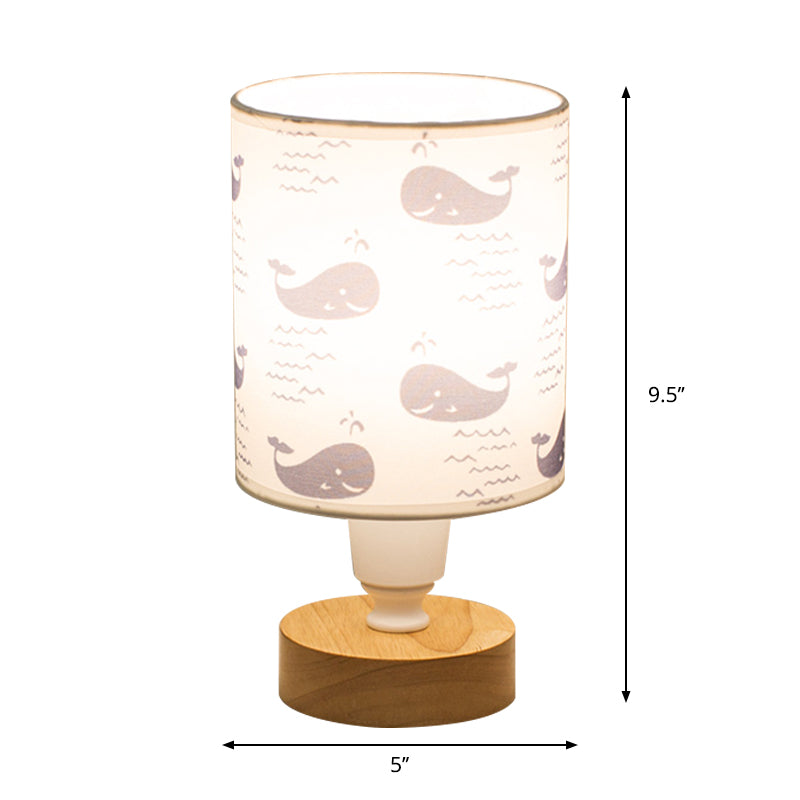 Naturis – moderne Tischlampe aus Stoff