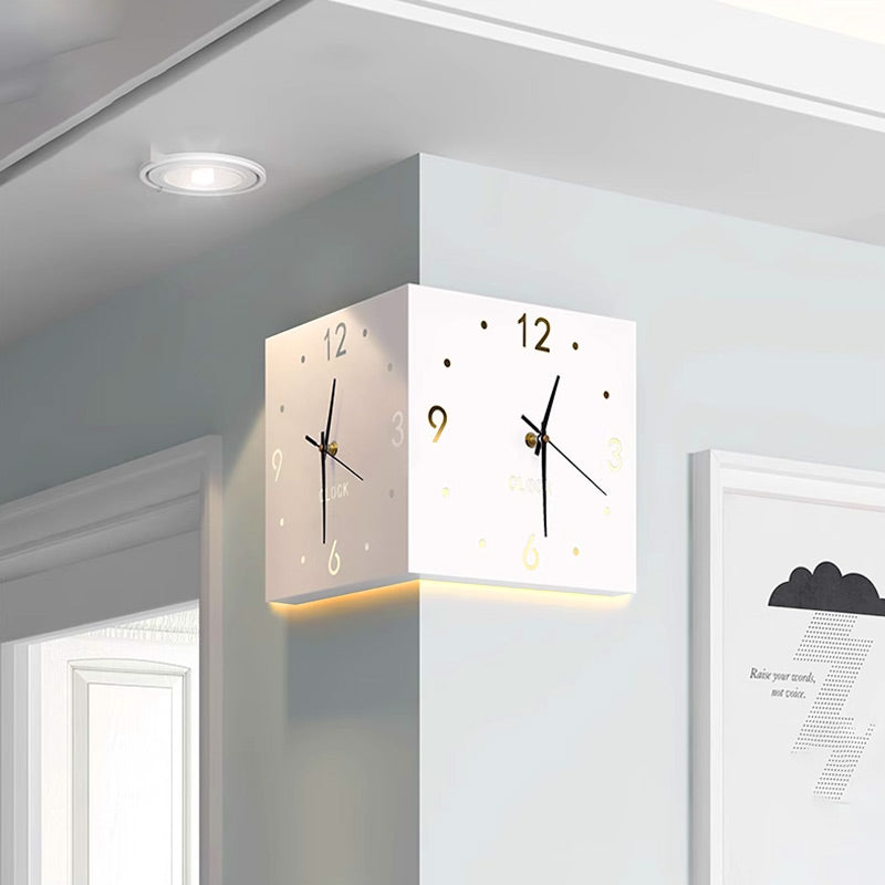 TimeEdge Moderne Doppel-Fassade Eckwinkel mit LED-Beleuchtung