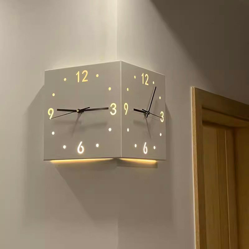 TimeEdge Moderne Doppel-Fassade Eckwinkel mit LED-Beleuchtung