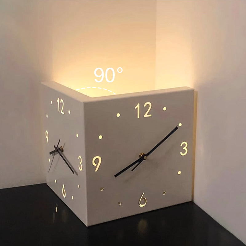 TimeEdge Moderne Doppel-Fassade Eckwinkel mit LED-Beleuchtung