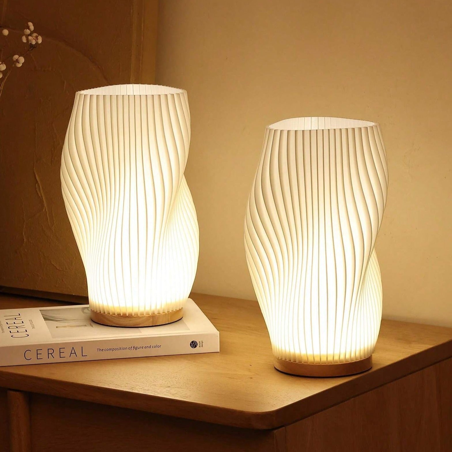 WaveGlow Dual Shade USB-Tischlampe