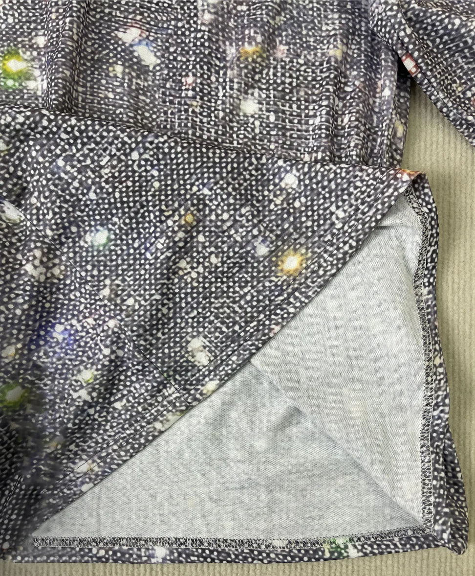 Luna Silber Metallic Oberteil – Glänzende Eleganz für Festliche Anlässe