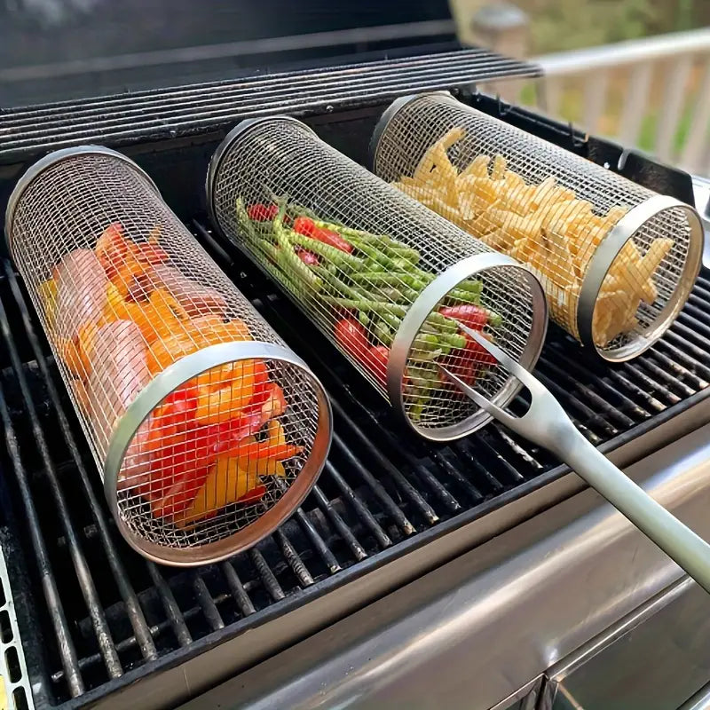 GrillMaster DuoLock Grillkorb aus rostfreiem Stahl