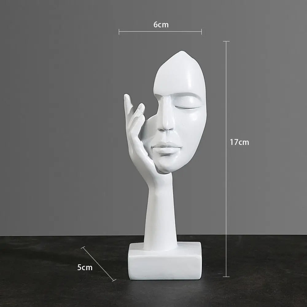 NordicMuse Abstrakte Gesichts Skulptur