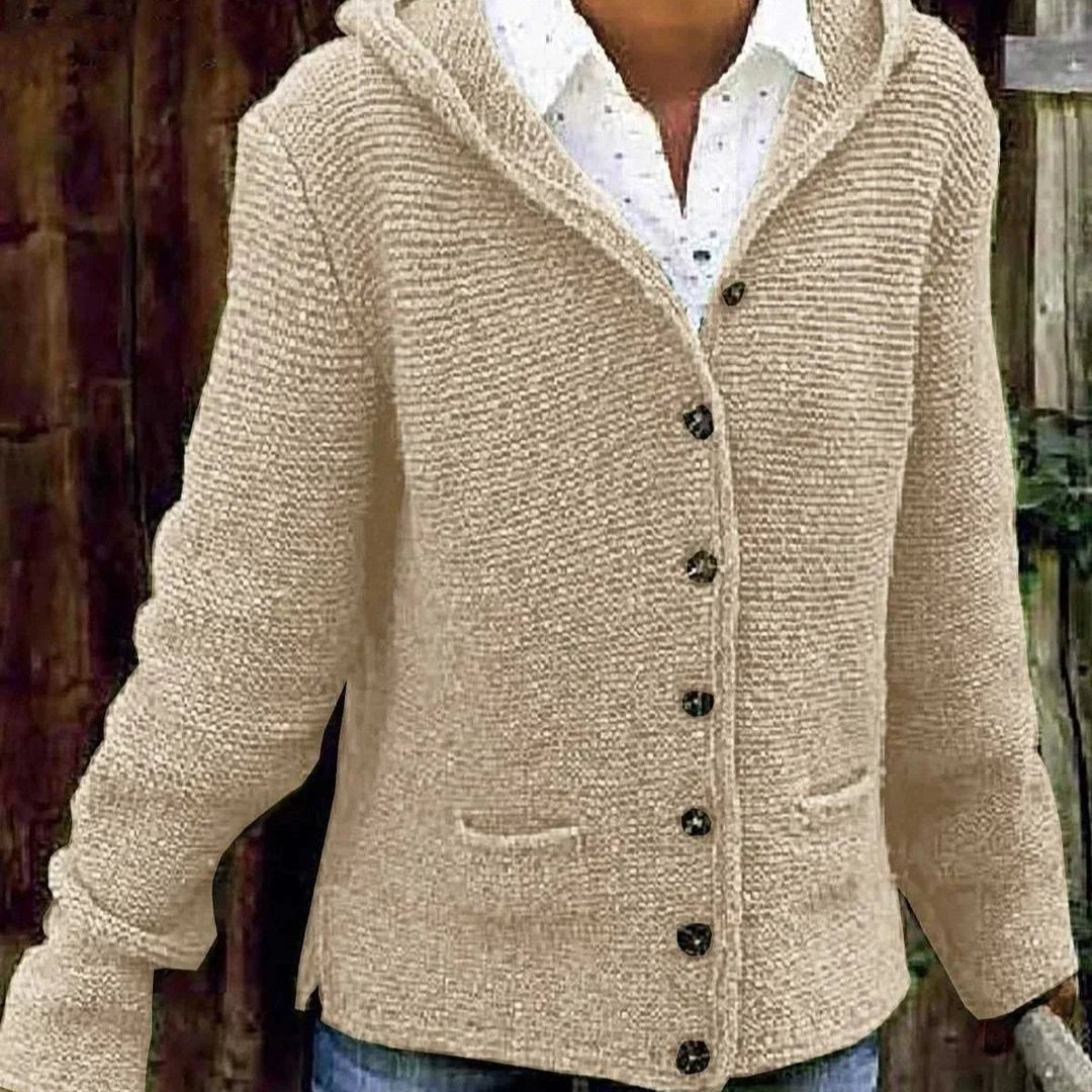 Emily gestrickte Jacke mit Knöpfen
