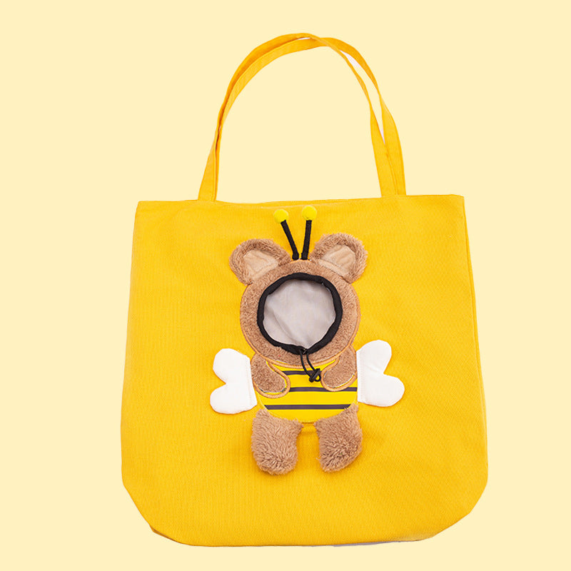 PetPouch - Süße Haustiertasche aus Leinen