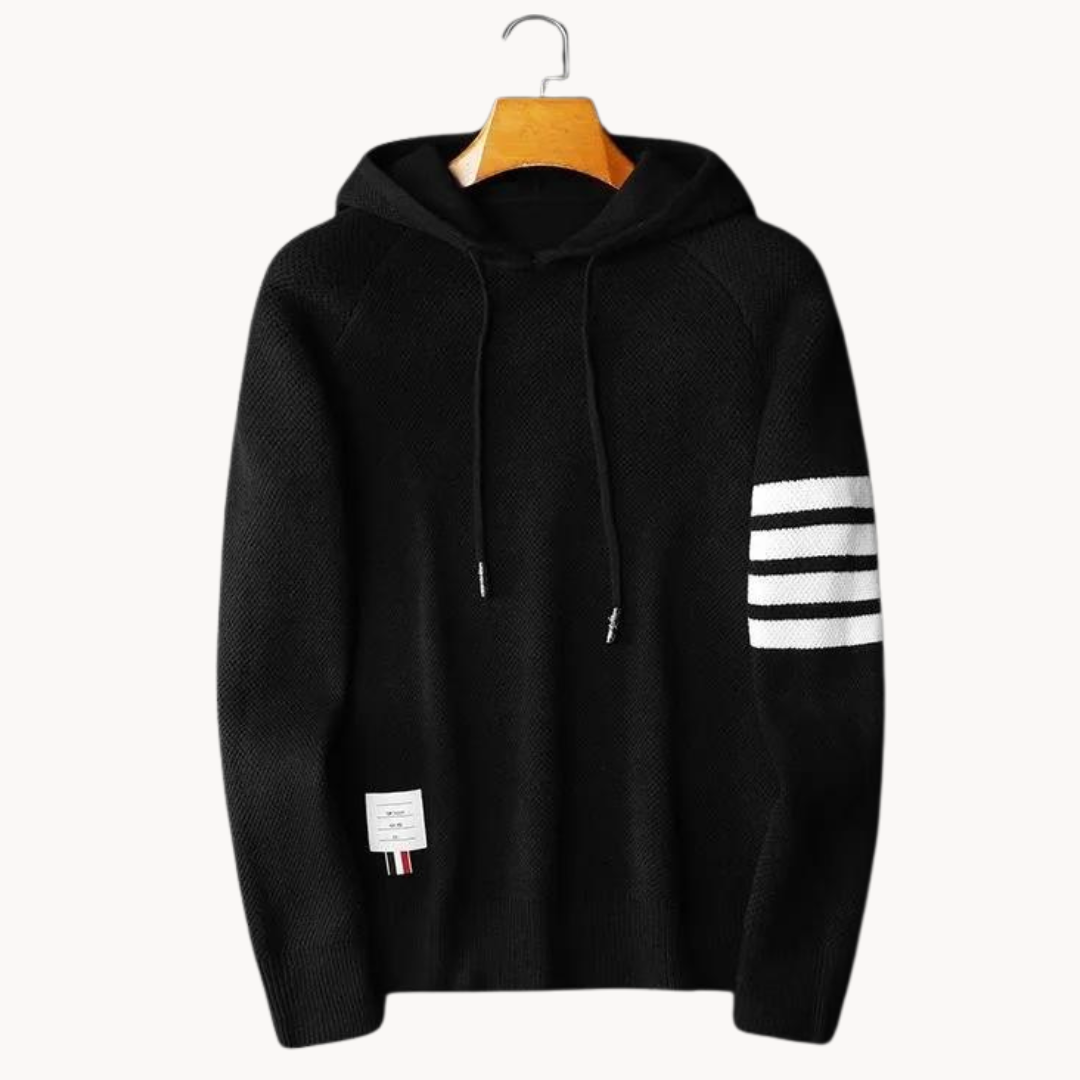 Anna - Hoodie mit Kordel und gerippten Bündchen