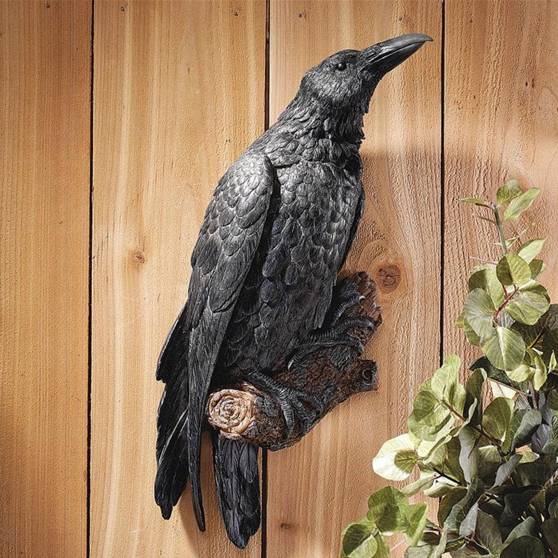 Noctura Realistischer Dekorativer Rabe – Stimmungsvolle Dekoration für Zuhause & Garten