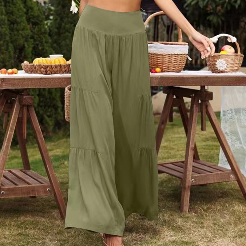 Gretia - Hosen aus Baumwollmischung mit weiten Beinen
