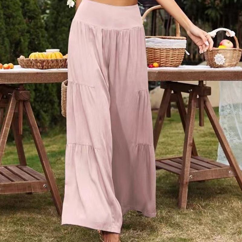 Gretia - Hosen aus Baumwollmischung mit weiten Beinen