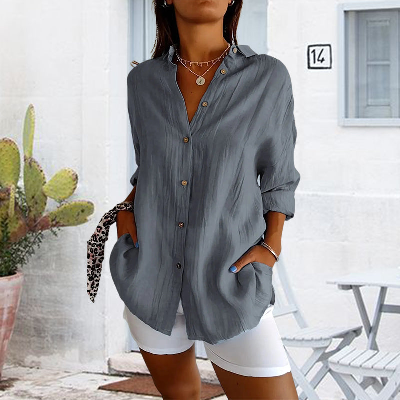 Matilde - Klassische plissee Bluse