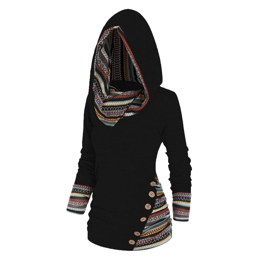 Astrid - Boheme-Nekultur-Haube mit Tribal-Trimm