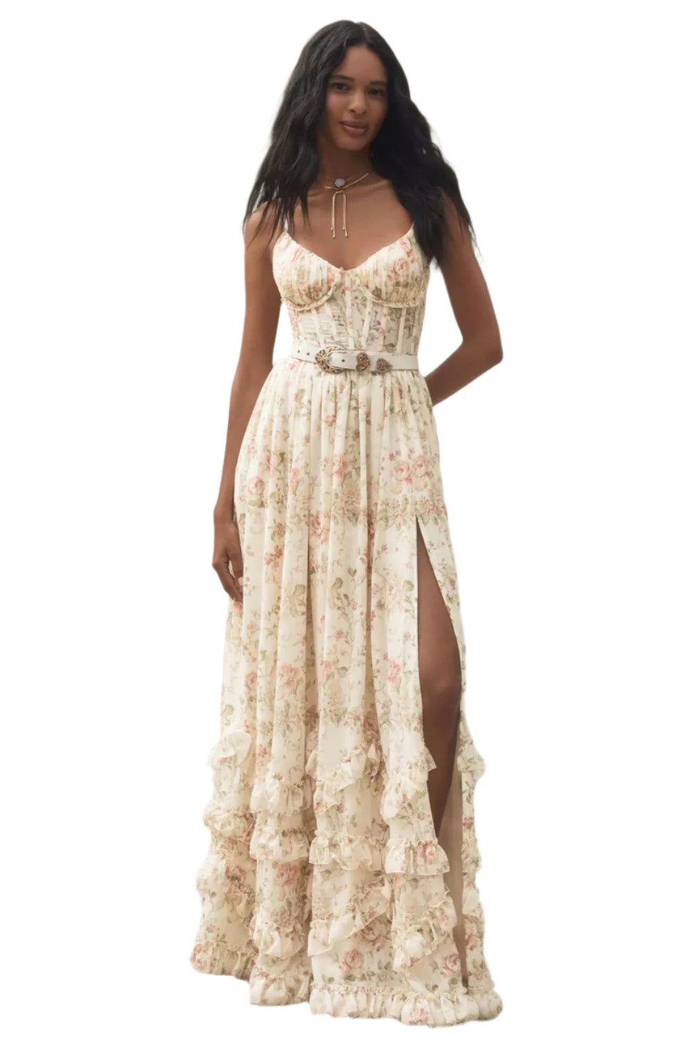 Colette Blumenmuster Maxikleid