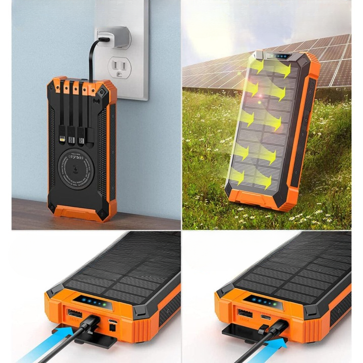 SunCharge - Solarbatterie mit mehreren Anschlüssen