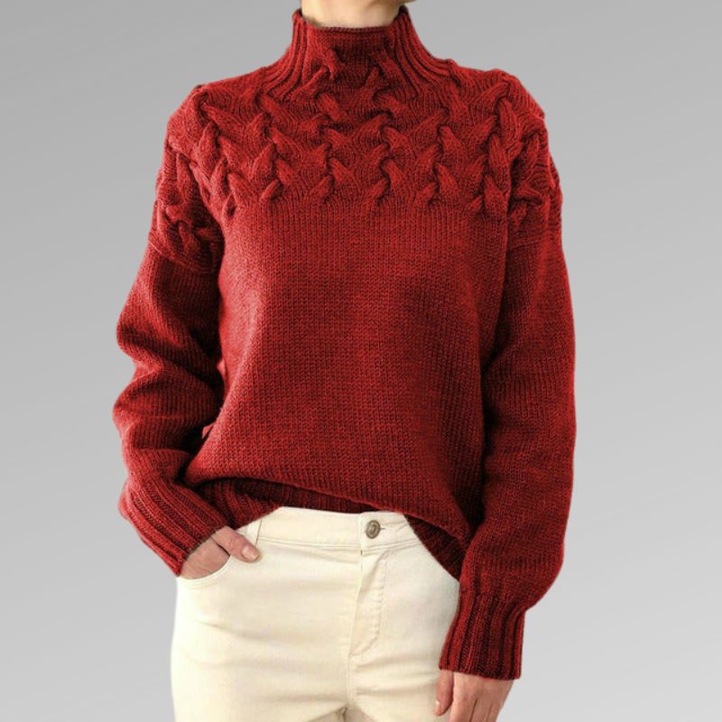 Yvonne - Eleganter kabelstrickpullover