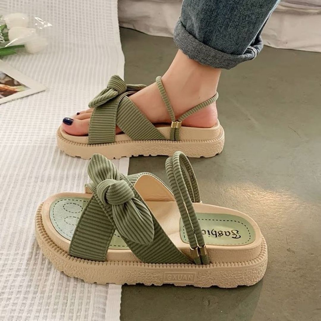 Ida – Schleifen-Plattformsandalen für einen eleganten Sommerlook