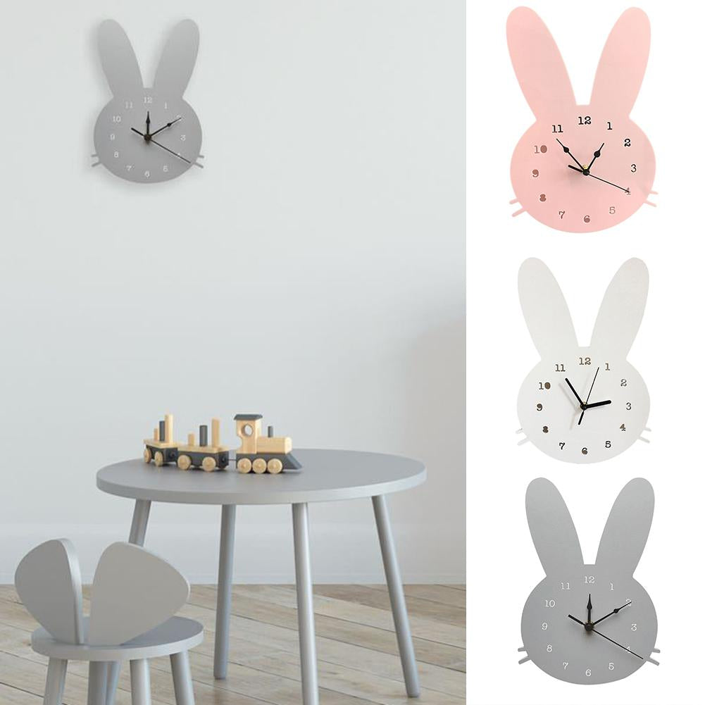 HopTock - Schönes Kaninchen-Wanduhr für Spielplätze