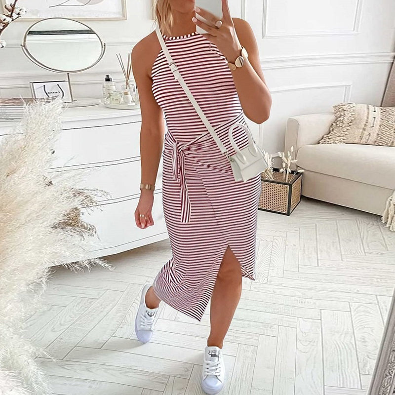 Bella - Gestreiftes Hemdkleid