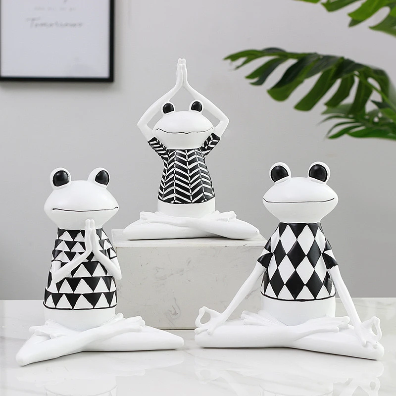 ZenFrog - Stilvolle meditative Frosch-Hausfigur-Dekoration